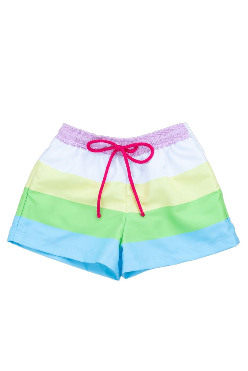 Pink and Blue Check Monogram Trunks