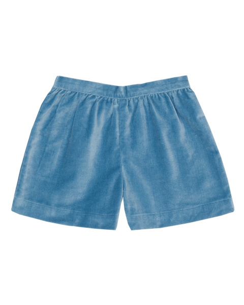 Pax Short Set in Blue Velvet