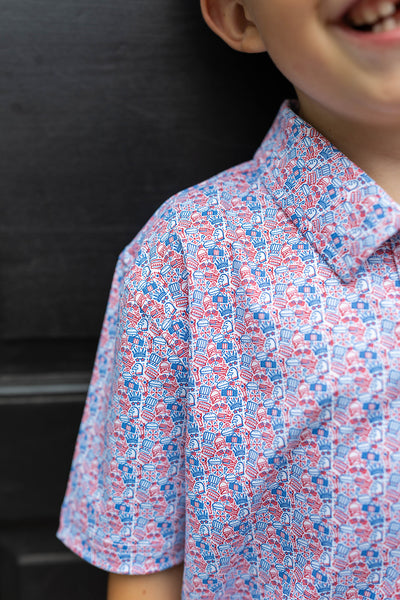 Youth Patriotic Performance Polo