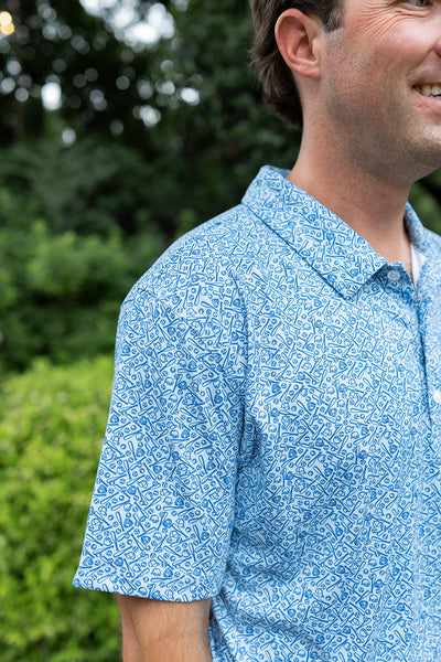 Mens Baseball Performance Polo