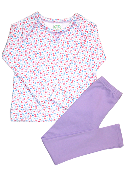 Heart Crewneck Sweater Set