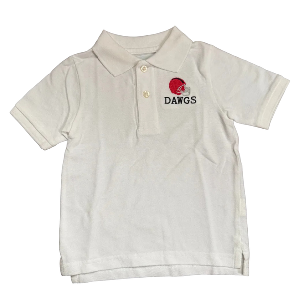 DAWGS Embroidered White Collared Shirt - SAMPLE