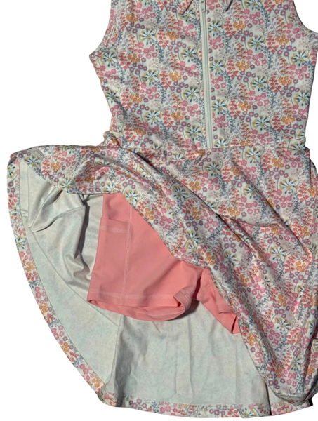 Sophie Floral Athletic Dress with Built-In Shorts - SAMPLE