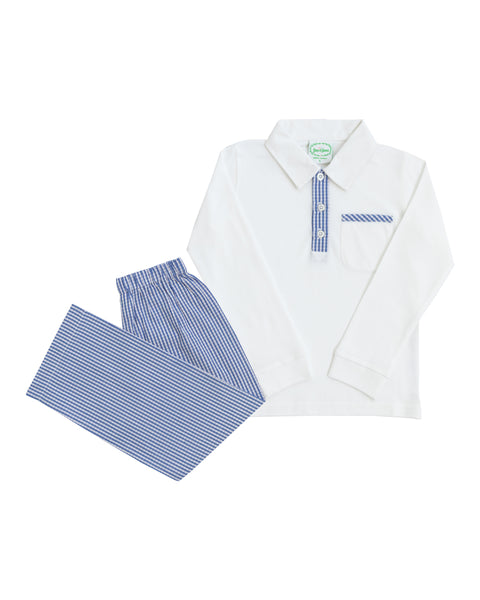 Johnson Collared Shirt Set – Grace James Kids - Main Image