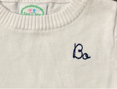BO Embroidered Sweater - SAMPLE
