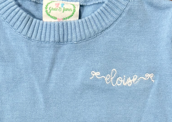 ELOISE Embroidered Sweater - SAMPLE