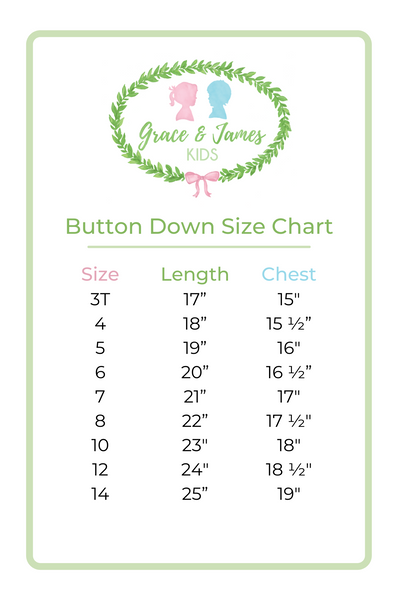 Oliver Button Down Size Chart