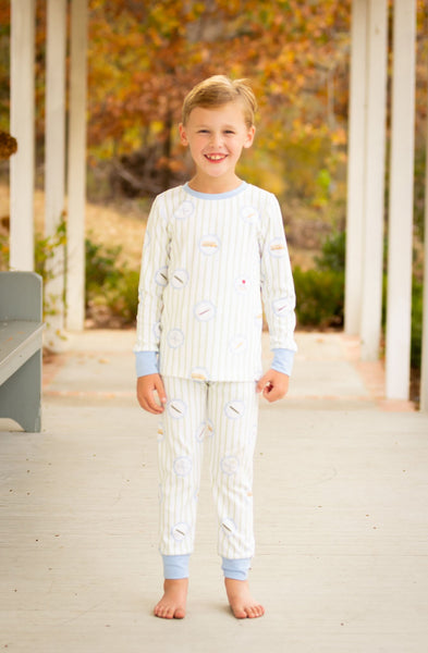 Boy Wearing Back to School Long Loungewear Set