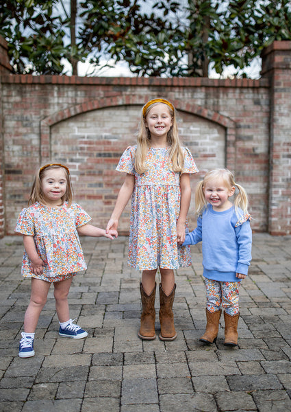 Harper Floral Diaper Set - SAMPLE