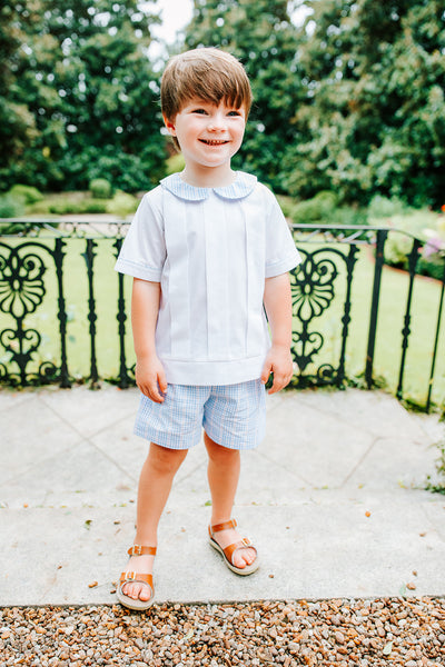 George Plaid Short Set