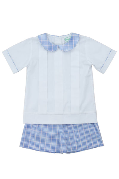 George Plaid Short Set