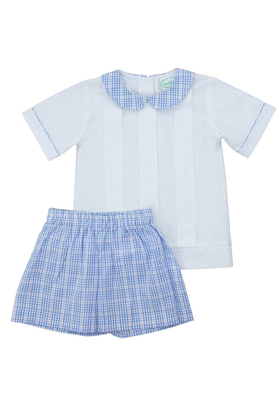 George Plaid Short Set