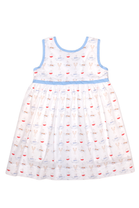 Custom Sailboat Print Dress