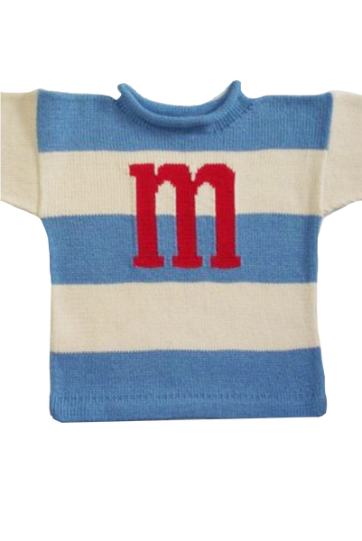 Wide Stripe Sweater with Name